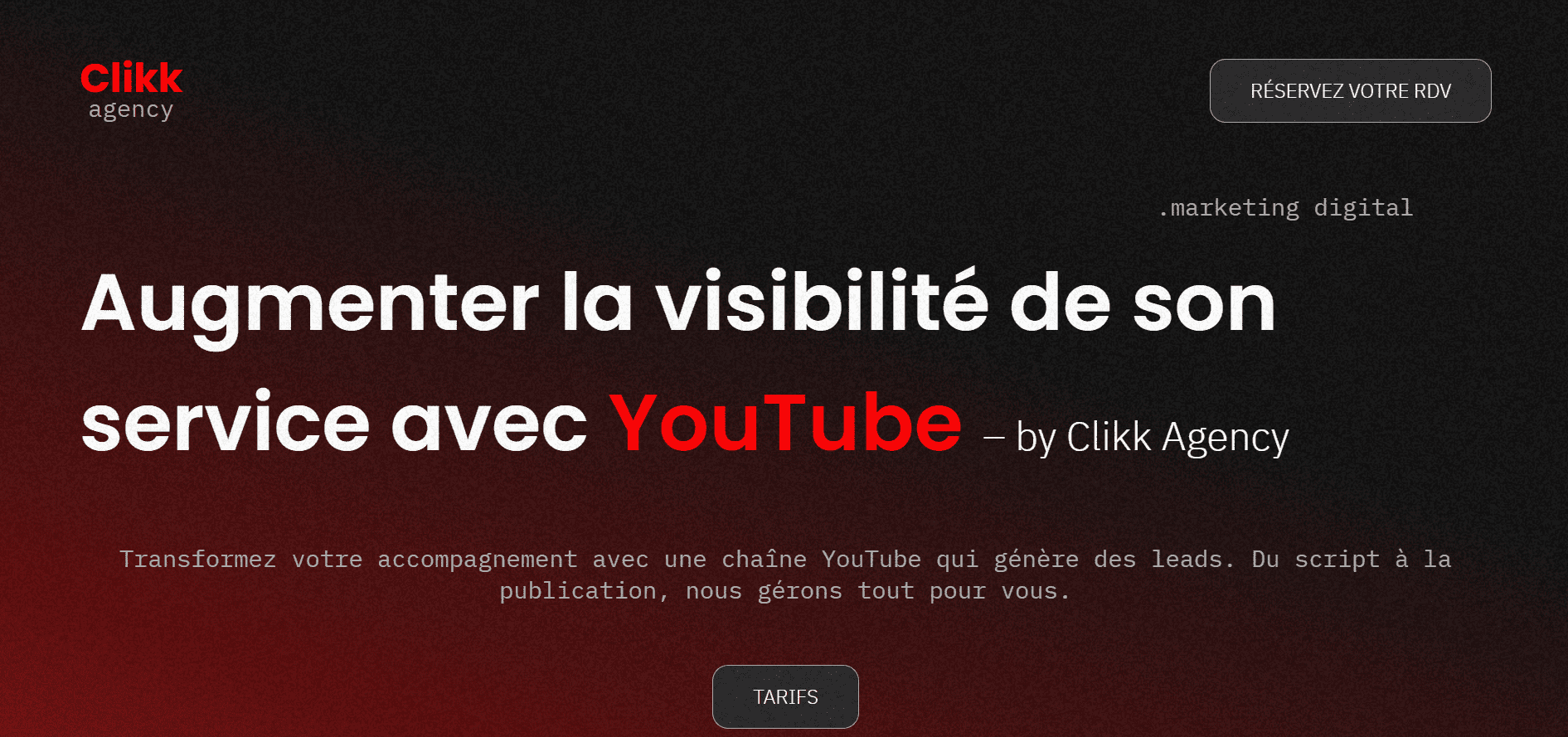 Exemple de création de site web fait par Jules Vincent